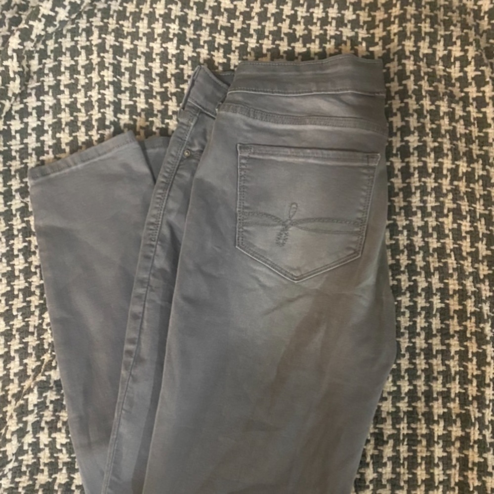 gray wash jeggings